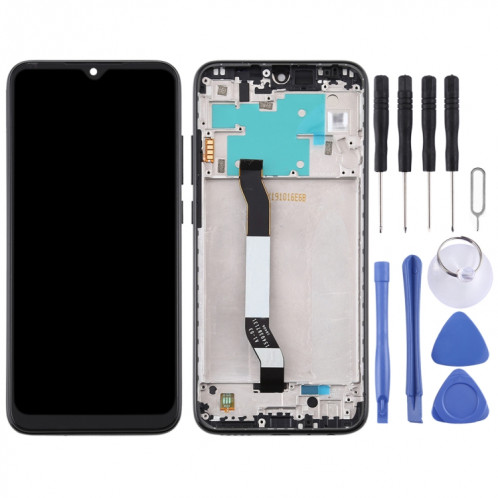 Écran LCD et numériseur complet avec cadre pour Xiaomi Redmi Note 8 (noir) SH92BL1620-06