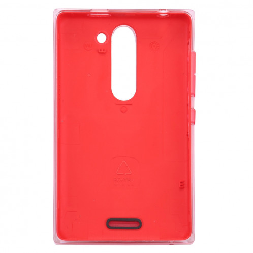 iPartsAcheter pour Nokia Asha 502 Dual SIM couvercle de la batterie arrière (rouge) SI112R1792-08
