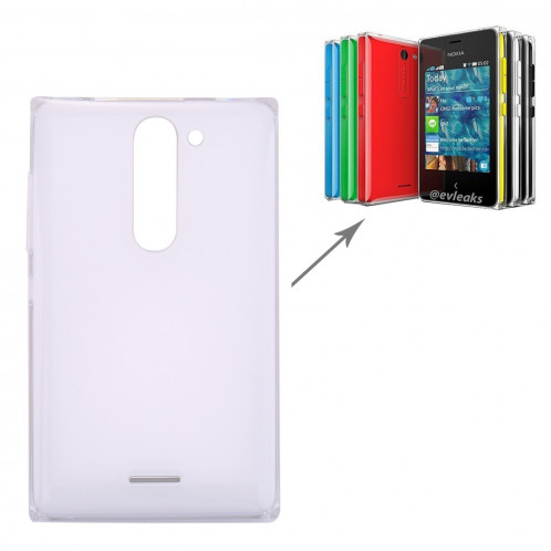 iPartsAcheter pour Nokia Asha 502 Dual SIM couvercle de la batterie (blanc) SI112W1057-08