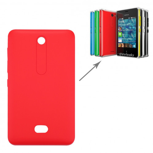 iPiècesAchetée pour Nokia Asha 501 Cache Batterie Arrière (Rouge) SI13RL1561-08