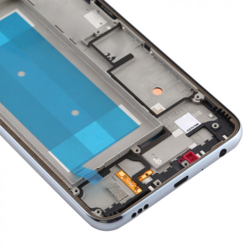Boîtier avant plaque de cadre LCD pour LG K50 / K12 MAX / LMX520BMW / LMX520EMW (Version Double SIM) (Argent) SH119S1914-06