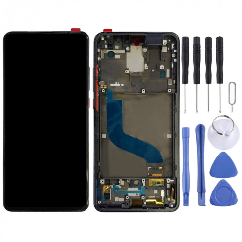 Écran LCD et numériseur d'origine AMOLED avec assemblage complet avec cadre pour Xiaomi 9T Pro / Redmi K20 Pro / Redmi K20 (noir) SH124B1031-04