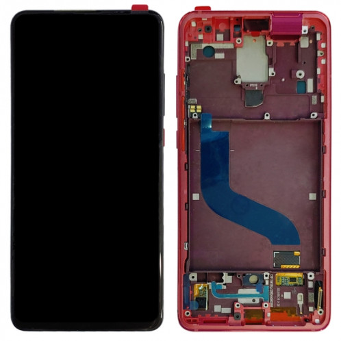 Écran LCD et numériseur d'origine AMOLED avec assemblage complet avec cadre pour Xiaomi 9T Pro / Redmi K20 Pro / Redmi K20 (rouge) SH124R1446-04