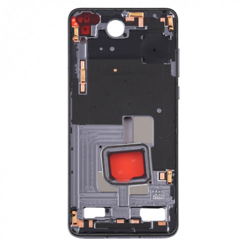 Plaque de cadre intermédiaire d'origine avec touches latérales pour Huawei P40 (noir) SH140B992-06