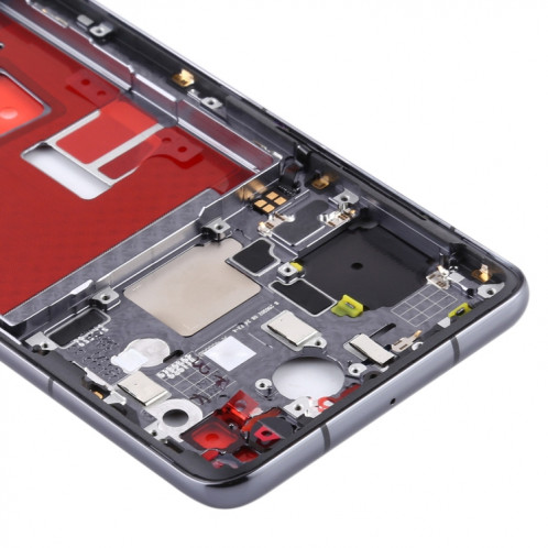 Plaque de cadre intermédiaire d'origine avec touches latérales pour Huawei P40 (noir) SH140B992-06