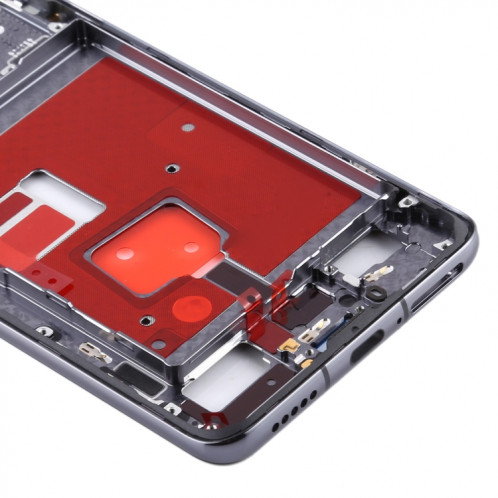 Plaque de cadre intermédiaire d'origine avec touches latérales pour Huawei P40 (noir) SH140B992-06