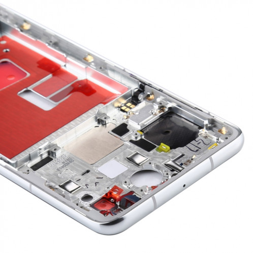 Plaque de cadre d'origine avec touches latérales pour Huawei P40 (argent) SH140S1391-06