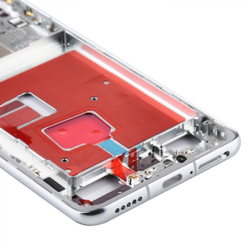 Plaque de cadre d'origine avec touches latérales pour Huawei P40 (argent) SH140S1391-06