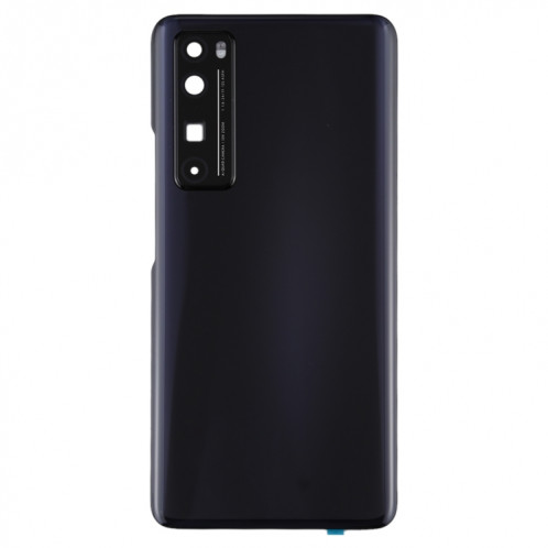 Cache arrière de batterie d'origine avec cache d'objectif de caméra pour Huawei Nova 7 Pro 5G (noir) SH41BL755-06