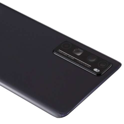 Cache arrière de batterie d'origine avec cache d'objectif de caméra pour Huawei Nova 7 Pro 5G (noir) SH41BL755-06