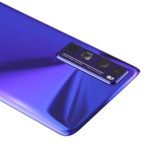 Cache arrière de batterie d'origine avec cache d'objectif d'appareil photo pour Huawei Nova 7 Pro 5G (violet) SH41PL1653-06