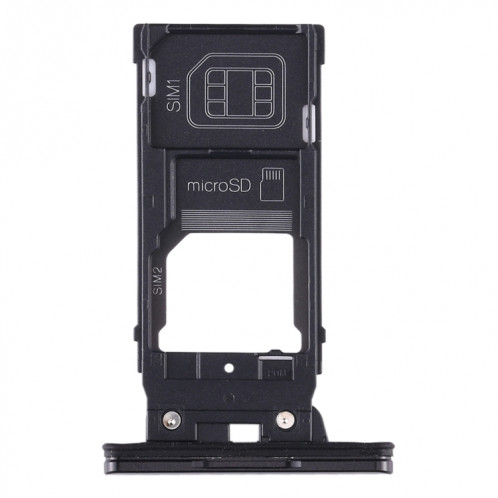Plateau Carte SIM + Plateau Carte SIM + Plateau Carte Micro SD pour Sony Xperia XZ2 (Noir) SH198B280-05