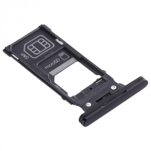 Plateau Carte SIM + Plateau Carte SIM + Plateau Carte Micro SD pour Sony Xperia XZ2 (Noir) SH198B280-05