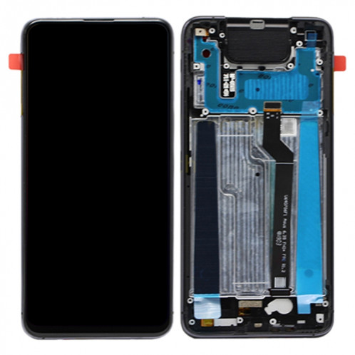 Ecran LCD et numériseur complet avec cadre pour Asus Zenfone 6 ZS630KL I01WD (Noir) SH209B1308-04