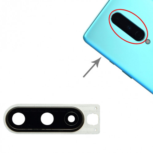 Pour le couvercle de l'objectif de l'appareil photo OnePlus 8 (noir) SH231B1889-03