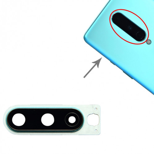 Pour le couvercle de l'objectif de l'appareil photo OnePlus 8 (bleu) SH231L1190-03