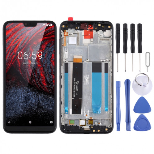 Écran LCD et numériseur complet avec cadre pour Nokia X6 / 6.1 Plus TA-1099 TA-1116 TA-1103 TA-1083 SH47BL758-06
