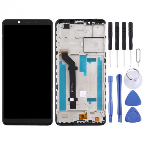 Écran LCD et numériseur complet avec cadre pour Nokia 3.1 Plus TA-1118 (noir) SH49BL127-06