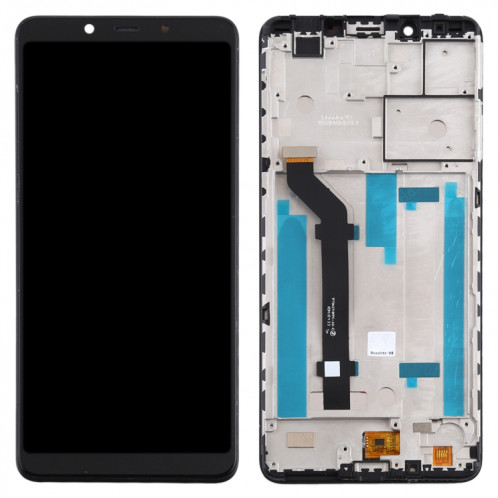 Écran LCD et numériseur complet avec cadre pour Nokia 3.1 Plus TA-1118 (noir) SH49BL127-06