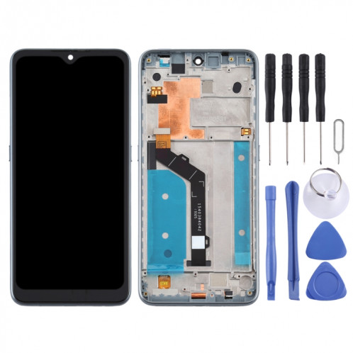 Écran LCD et numériseur complet avec cadre pour Nokia 6.2 TA-1198 TA-1200 TA-1187 TA-1201 (argent) SH51SL98-06