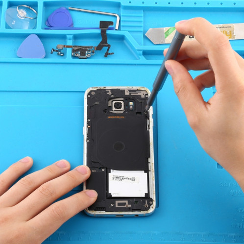 Kit d'outils de réparation de démontage de tournevis pour téléphone portable / produits électroniques (blanc) SH263W463-09
