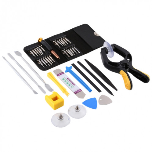 Outils de réparation de démontage de tournevis de pied de biche de téléphone portable 16 en 1 SH62701573-010