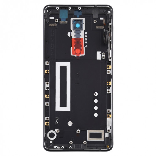 Couvercle arrière de la batterie avec bouton d'alimentation et de volume Câble flexible et couvercle de l'objectif de l'appareil photo pour Nokia 5 TA-1024 TA-1027 TA-1044 TA-1053 (Noir) SH75BL1239-06