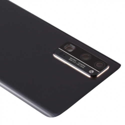 Cache arrière de batterie d'origine avec cache d'objectif d'appareil photo pour Huawei Honor 30 Pro (noir) SH84BL1440-06