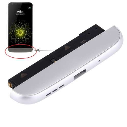 (Charging Dock + Microphone + haut-parleur Ringer Buzzer) Module pour LG G5 / H820 (Argent) SH98SL625-05