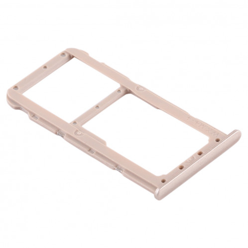 Bac Carte SIM + Bac Carte SIM / Bac Micro SD pour Huawei Honor Play 7X (Gold) SH477J1918-06