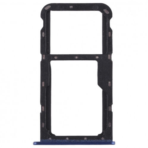 Bac Carte SIM + Bac Carte SIM / Bac Micro SD pour Huawei Honor Play 7X (Bleu) SH477L55-06