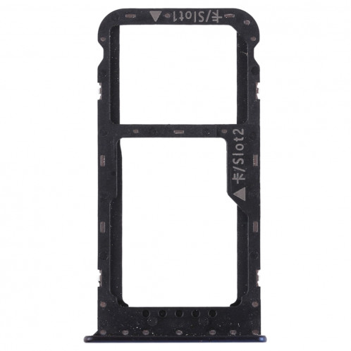 Bac Carte SIM + Bac Carte SIM / Bac Micro SD pour Huawei Honor V9 Play (Bleu) SH478L13-06
