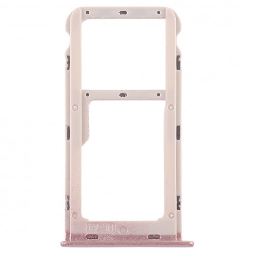 Bac Carte SIM + Bac Carte SIM / Bac Micro SD pour Huawei Honor 6A (Rose) SH479F1659-06