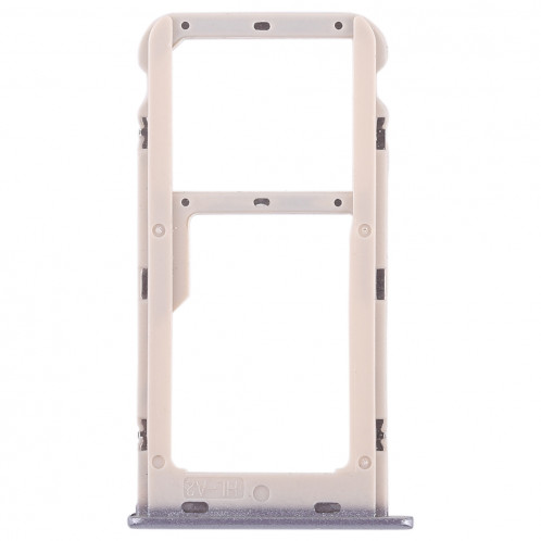 Bac Carte SIM + Bac Carte SIM / Bac Micro SD pour Huawei Honor 6A (Gris) SH479H516-06