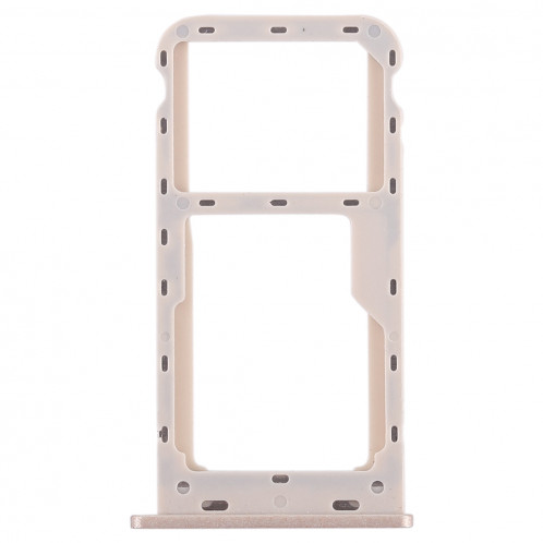 Bac Carte SIM + Bac Carte SIM / Bac Micro SD pour Huawei Honor 6A (Gold) SH479J592-06