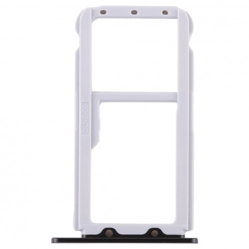 Bac Carte SIM + Bac Carte SIM / Bac Micro SD pour Huawei Honor V9 (Noir) SH481B1791-06