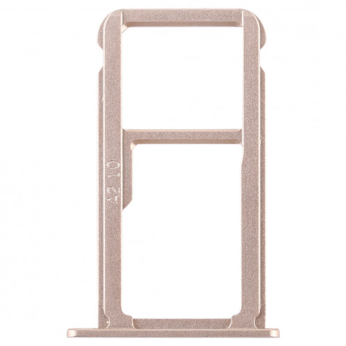 Bac Carte SIM + Bac Carte SIM / Carte Micro SD pour Huawei G9 Plus (Gold) SH488J167-06