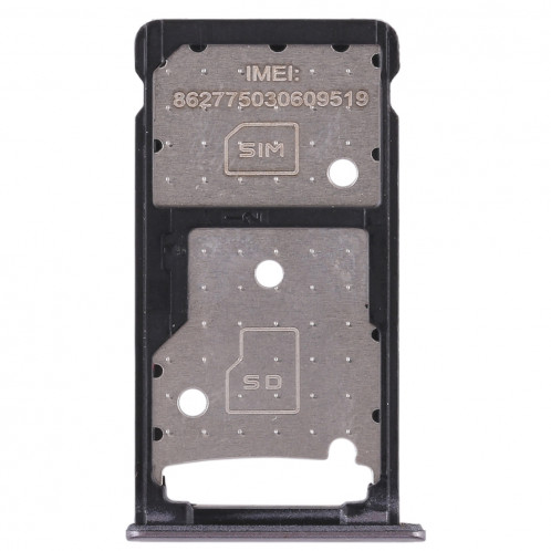 Bac Carte SIM + Bac Carte SIM / Bac Micro SD pour Huawei Honor 5c (Gris) SH490H1094-06