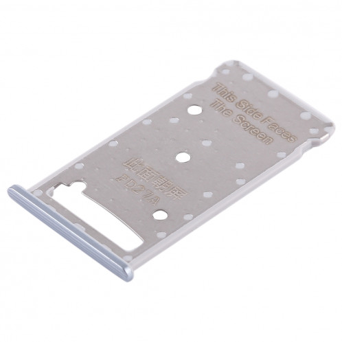 Bac Carte SIM + Bac Carte SIM / Bac Micro SD pour Huawei Honor 5c (Argent) SH490S350-06