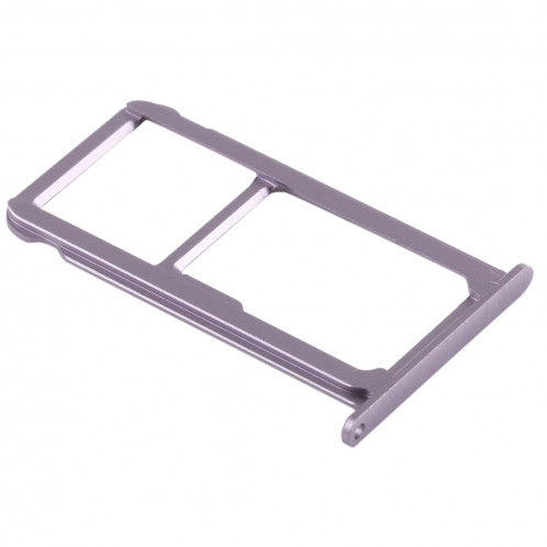 Support à carte SIM + Support à carte SIM / Carte Micro SD pour Huawei P9 Plus (Gris) SH491H60-06