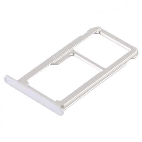 Bac Carte SIM + Bac Carte SIM / Carte Micro SD pour Huawei P9 Plus (Blanc) SH491W602-06