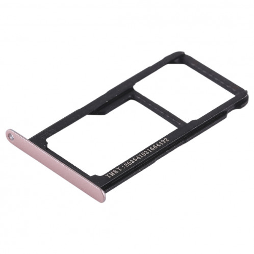 Bac Carte SIM + Bac Carte SIM / Carte Micro SD pour Huawei P9 Lite (Rose) SH492F74-06