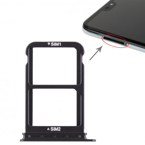 Plateau Carte SIM + Plateau Carte SIM pour Huawei P20 Pro (Noir) SH493B335-06