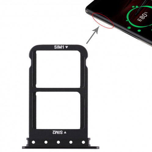 Plateau Carte SIM + Plateau Carte SIM pour Huawei Mate RS Porsche Design (Noir) SH498B1724-06