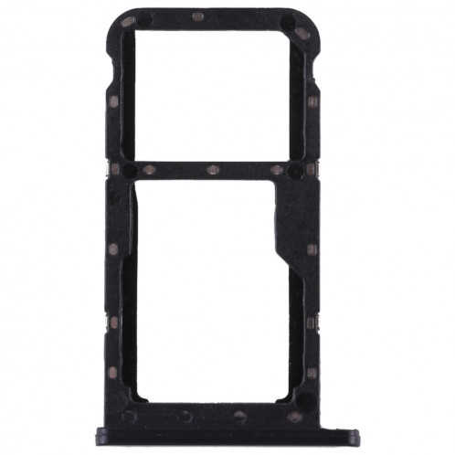 Bac Carte SIM + Bac Carte SIM / Carte Micro SD pour Huawei P20 Lite / Nova 3e (Noir) SH500B819-06