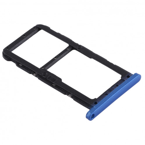 Bac Carte SIM + Bac Carte SIM / Carte Micro SD pour Huawei P20 Lite / Nova 3e (Bleu) SH500L1906-06
