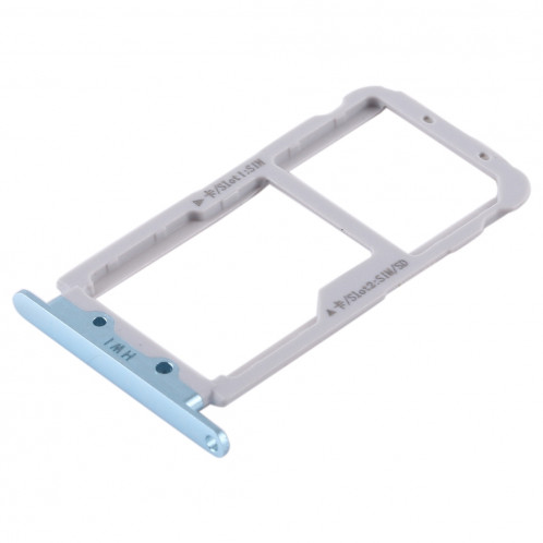 2 Plateau de Carte SIM / Micro SD Card pour Huawei Nova 2s (Bleu) SH502L572-06