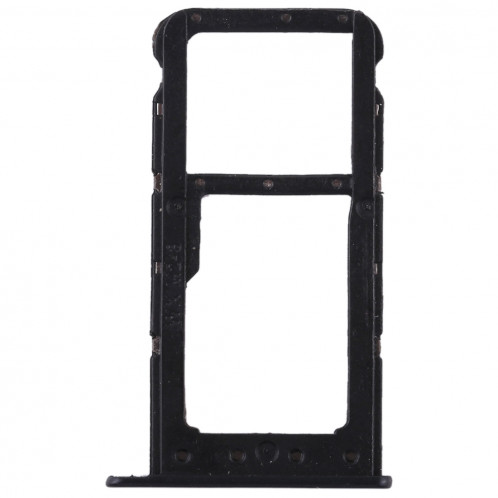 Bac Carte SIM + Bac Carte SIM / Carte Micro SD pour Huawei Honor 9 Lite (Noir) SH503B1236-06