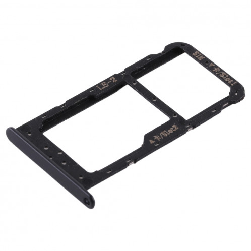 Bac Carte SIM + Bac Carte SIM / Carte Micro SD pour Huawei Honor 9 Lite (Noir) SH503B1236-06