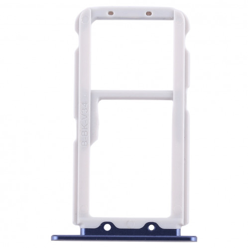 Bac Carte SIM + Bac Carte SIM / Carte Micro SD pour Huawei Honor View 10 / V10 (Bleu) SH505P161-06